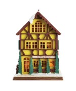 NEW - Ginger Cottages Wooden Ornament - All Things German